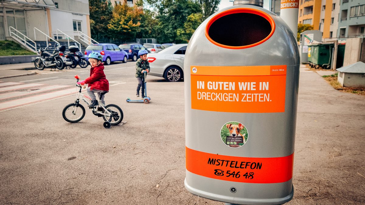 Wiedeńskie kosze na śmieci